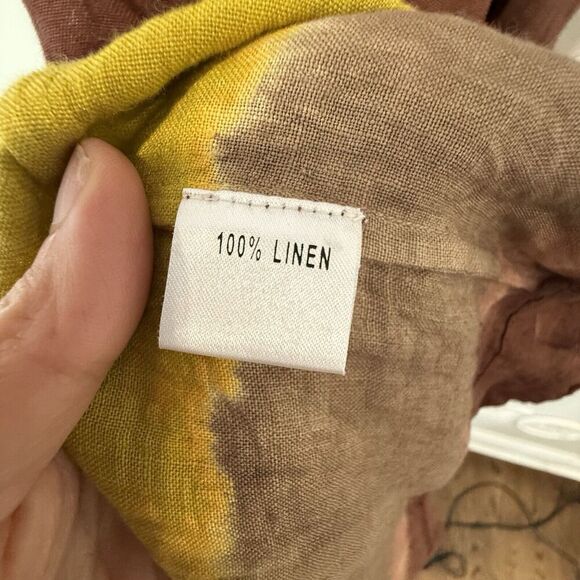 Roberta Freymann Womens Pure Linen Ombre Print Dress Size Small 1636 - Picture 8 of 13